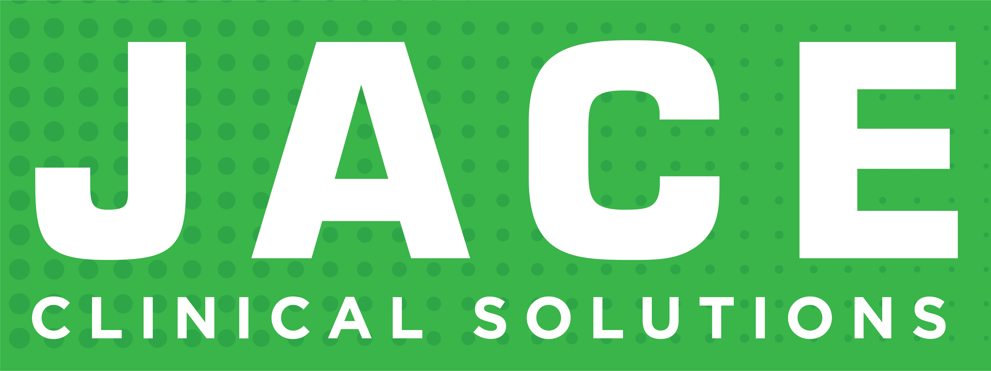 Jace White Logo Green Background